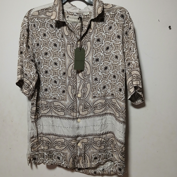 All Saints Other - All Saints Men's Patterned Shirt - Black and White NWT. Size Small